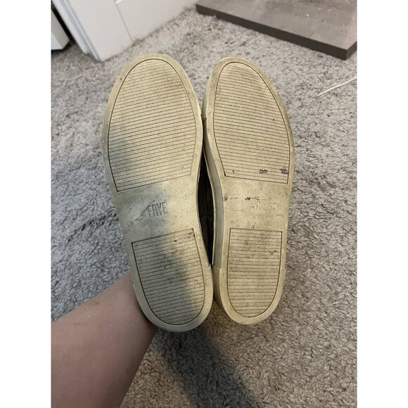 Frye Size 7M Gemma Grey Kiltie Buckle Suede Loafer Shoe - Picture 13 of 13